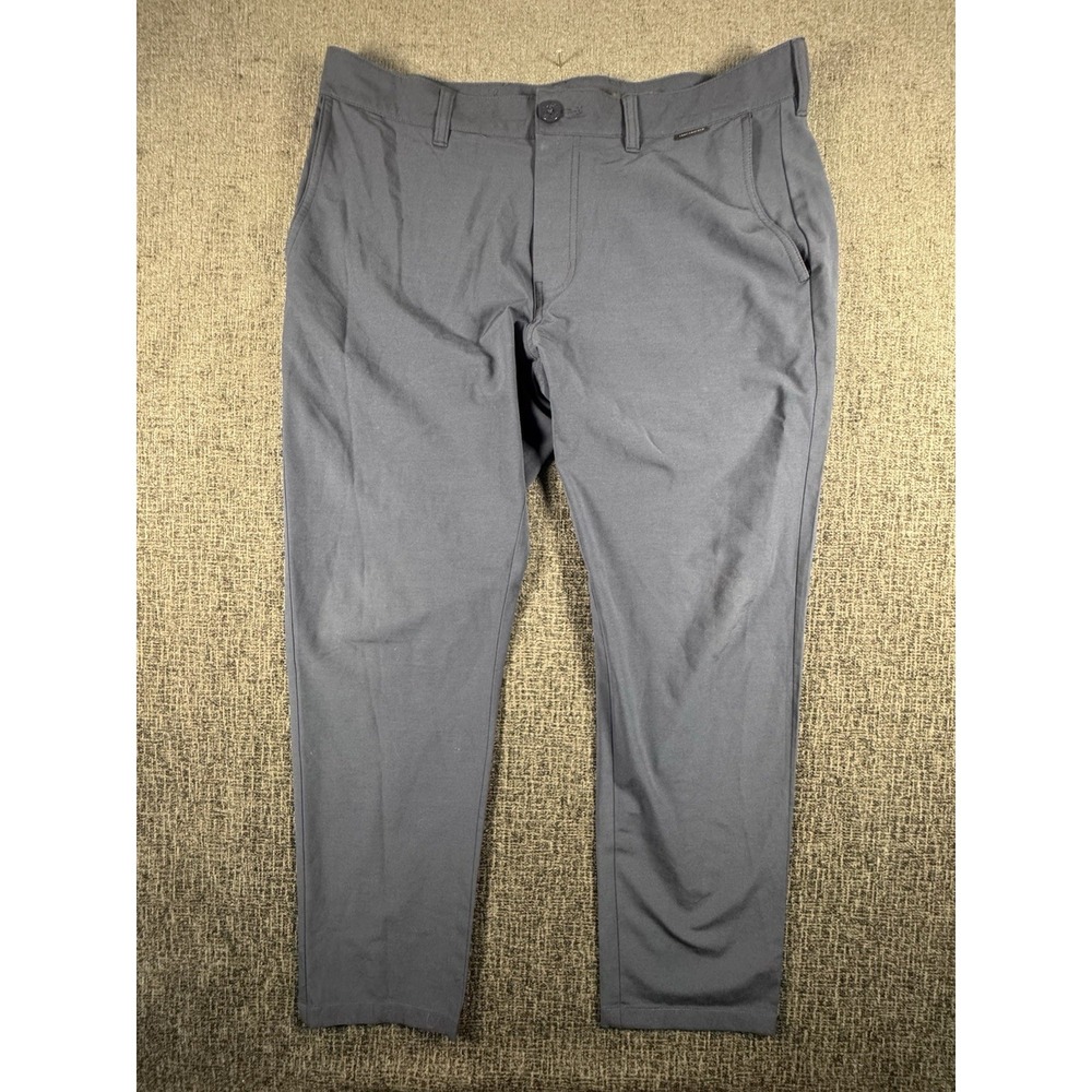 Travis Mathew Open to Close Pants‎ Mens 34 Performance Golf Straight Navy Blue
